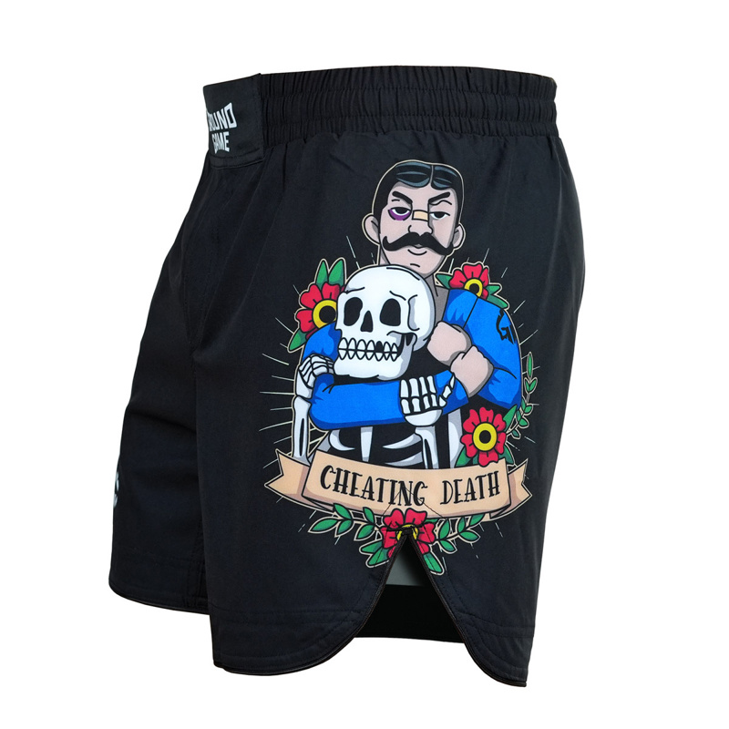 GROUNDGAME OLD SCHOOL light FIGHTSHORTS - BLACK